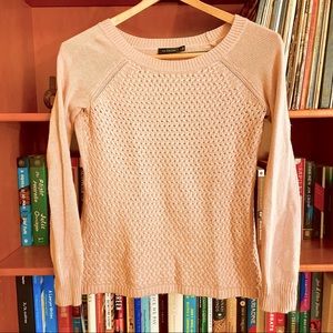 Dusty pink The Limited soft cable knit sweater